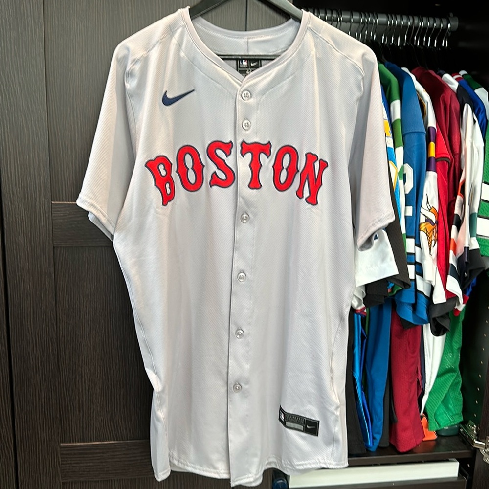 David Ortiz Boston Red Sox Nike Road Elite Player Jersey - Gray